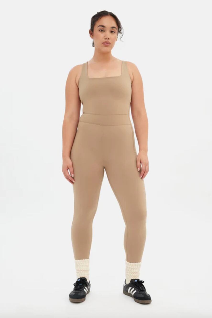 NEW Girlfriend Collective Luxe Paneled Unitard Size XL Athleisure Workout Active